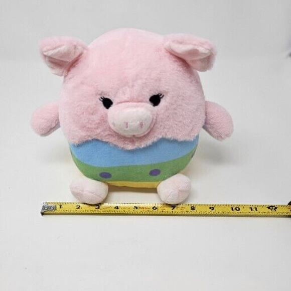 Pink Pig Easter KELLYTOY Original Egg 10” Plush Stuffed Animal plushie - Picture 10 of 11